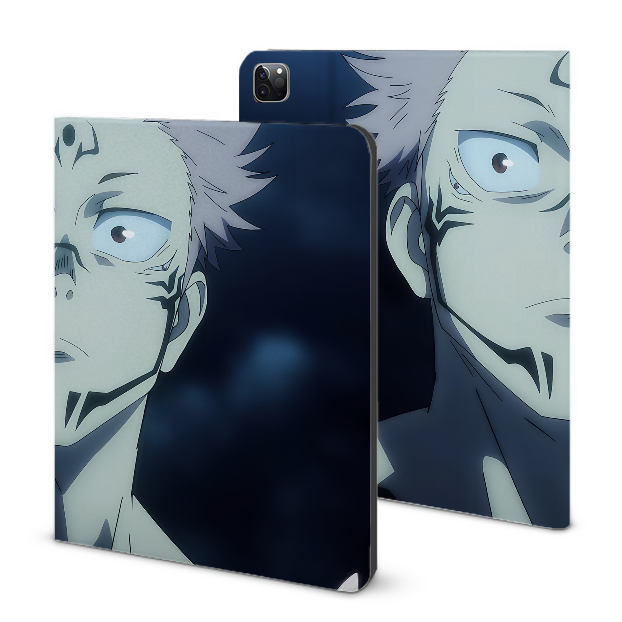 （画像用） 呪術廻戦 Jujutsu Kaisen IPad ケース ブック型 PUレザー TPU 耐衝撃 軽量 薄型 ペン収納なし 全面保護 IPad 各モデル対応